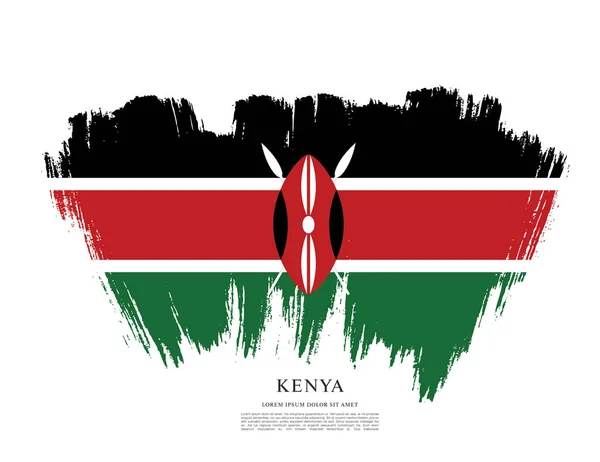 Kenya bayrak düzeni — Stok Vektör