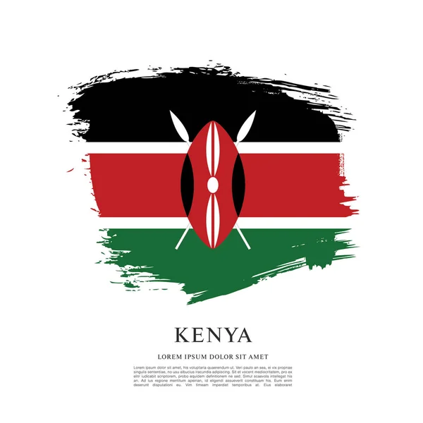 Kenya bayrak düzeni — Stok Vektör