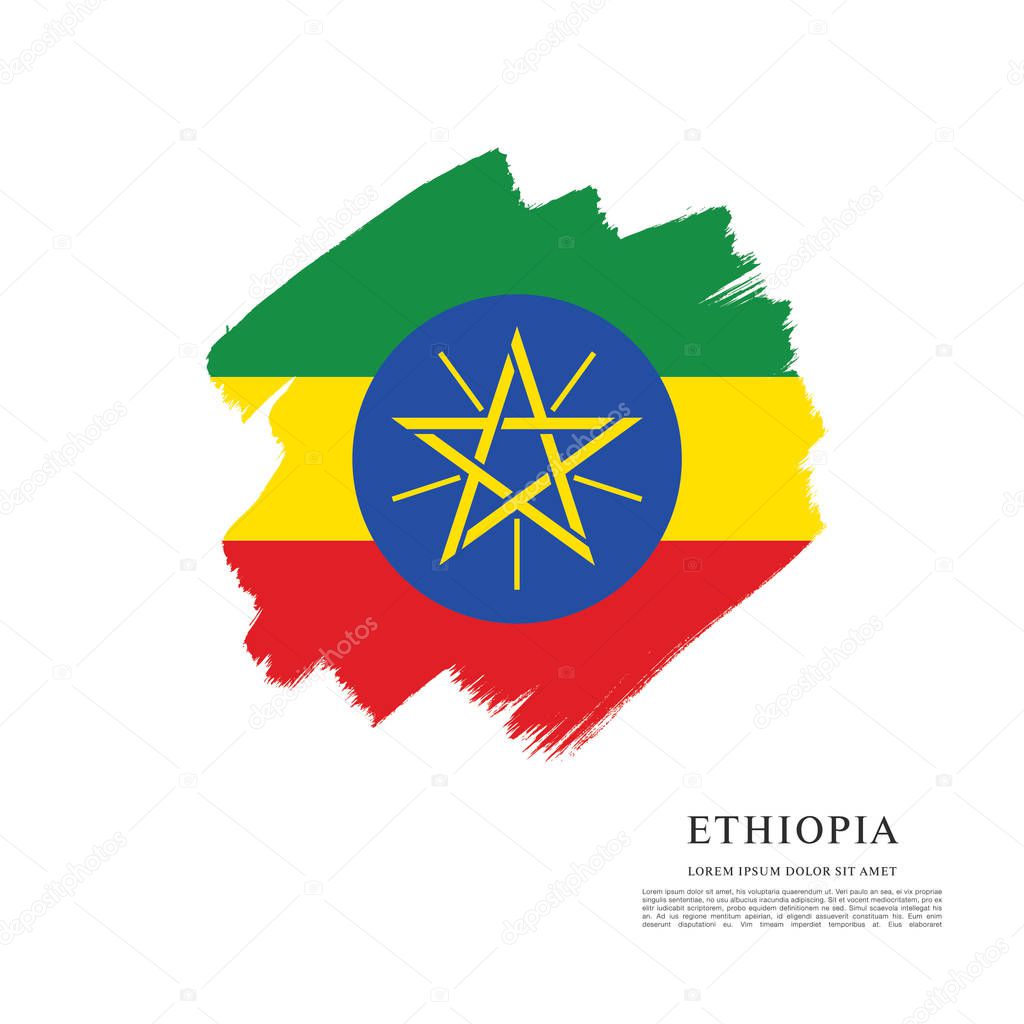 Ethiopia flag layout