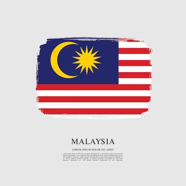 Malaysia flag layout — Stock Vector