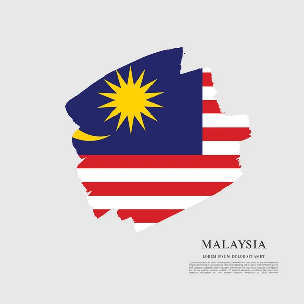 Malaysia flag layout — Stock Vector
