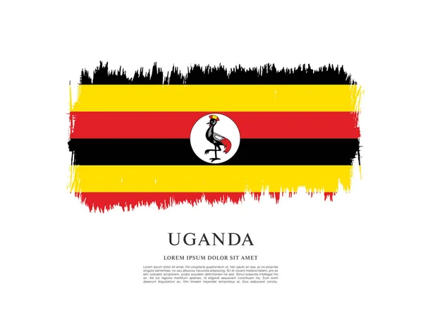 Oeganda vlag lay-out — Stockvector