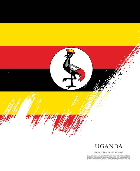 Drapeau Ouganda — Image vectorielle