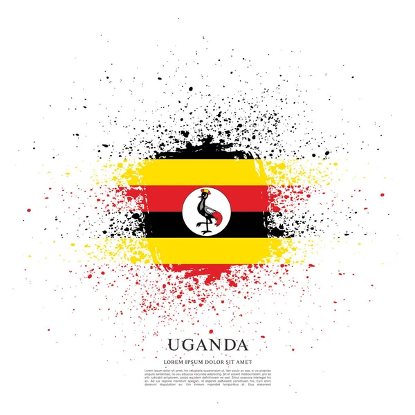 Ουγκάντα σημαία διάταξης — Διανυσματικό Αρχείο