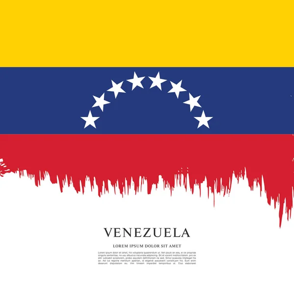 Diseño de bandera de Venezuela — Vector de stock