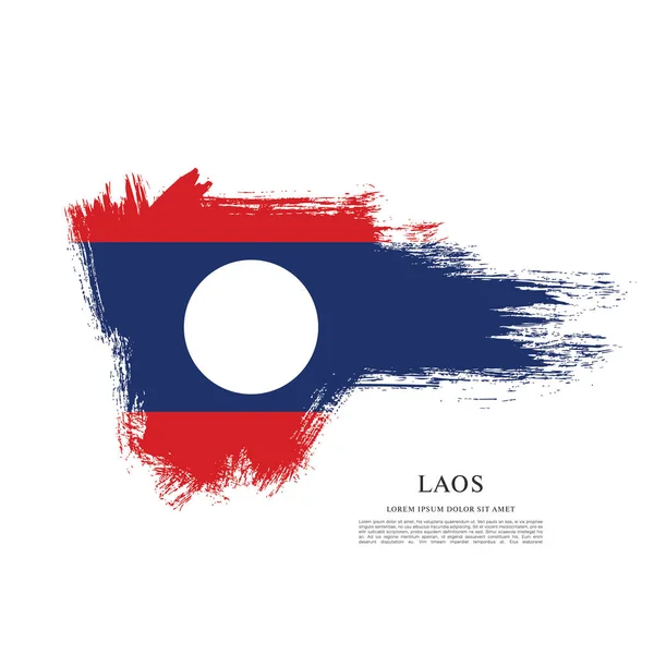 Vlag van Laos, achtergrond — Stockvector