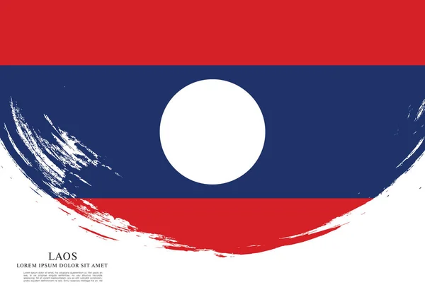 Vlag van Laos, achtergrond — Stockvector
