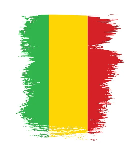 Flaga Mali, tło — Wektor stockowy