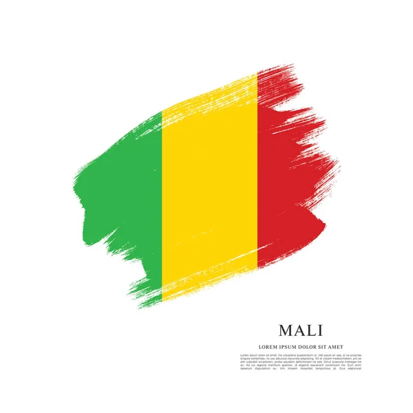 Bandera de Mali, fondo — Archivo Imágenes Vectoriales