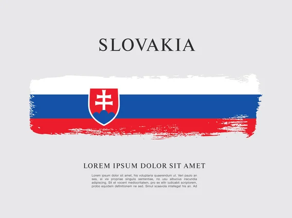 Vlajka Slovenska, pozadí — Stockový vektor