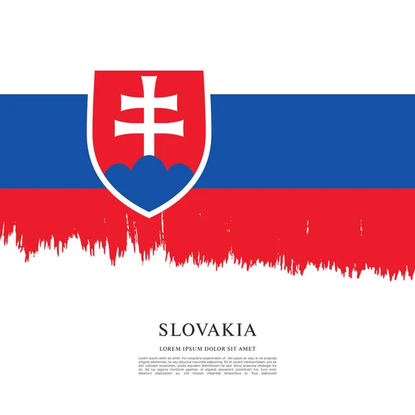 슬로바키아, 배경의 국기 — 스톡 벡터