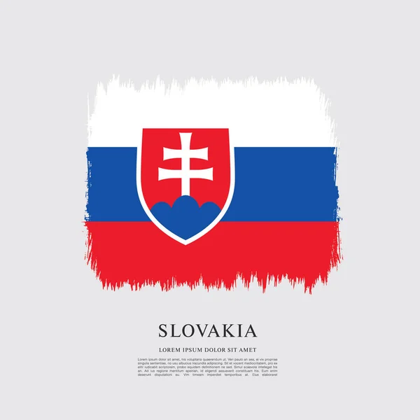 Szlovákia, háttér zászlaja — Stock Vector