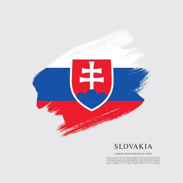 Slovakiens, bakgrund flagga — Stock vektor