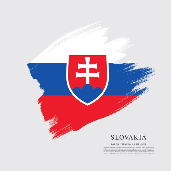 Drapeau de la Slovaquie, fond — Image vectorielle