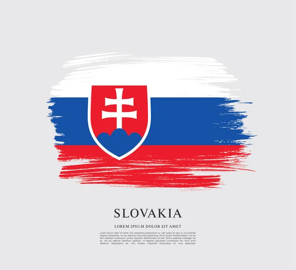 Bandeira da Eslováquia, fundo — Vetor de Stock