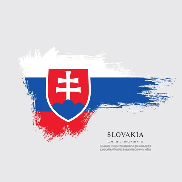 Vlajka Slovenska, pozadí — Stockový vektor