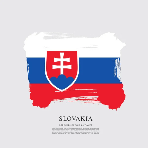 Bandera de Eslovaquia, fondo — Archivo Imágenes Vectoriales