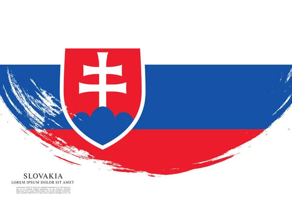 Bandera de Eslovaquia, fondo — Vector de stock