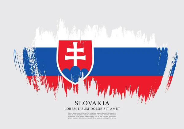 Vlajka Slovenska, pozadí — Stockový vektor