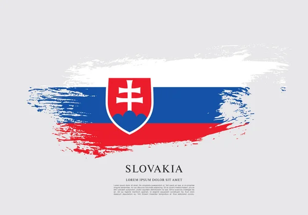 Vlajka Slovenska, pozadí — Stockový vektor