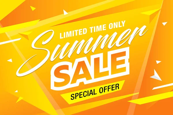 yaz satış şablonu afişi