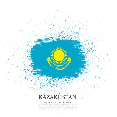 Kazakistan bayrağı düzen tasarımı