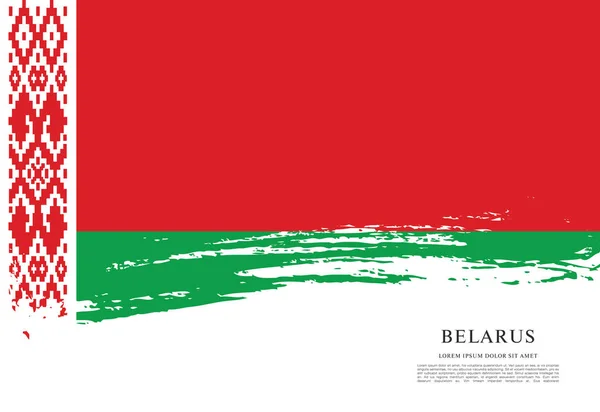 Design of Belarus flag — Stock Vector