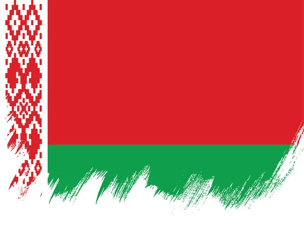 Desenho da bandeira da Bielorrússia — Vetor de Stock