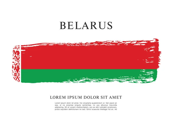 Design der weißrussischen Flagge — Stockvektor