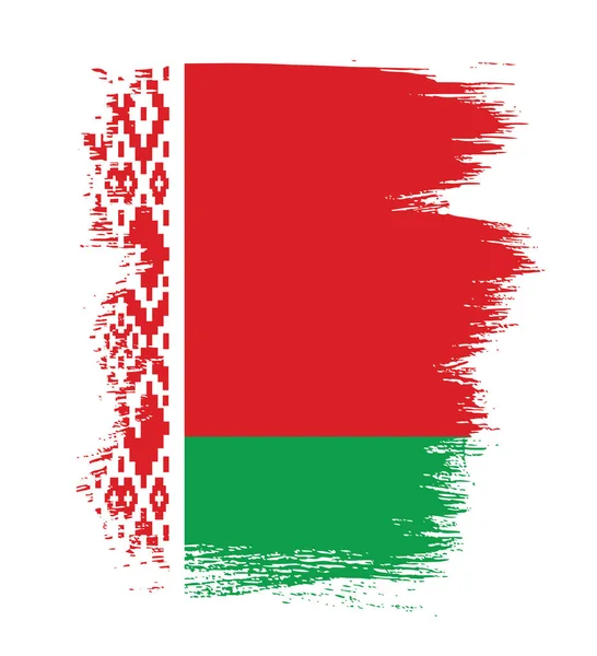 Ontwerp van de vlag van Wit-Rusland — Stockvector