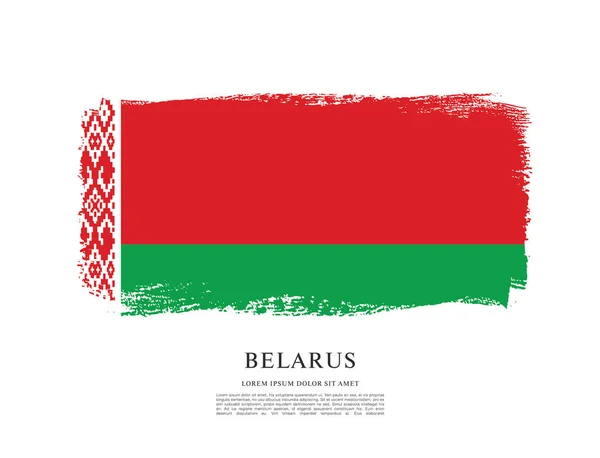 Návrh vlajky Běloruska — Stockový vektor