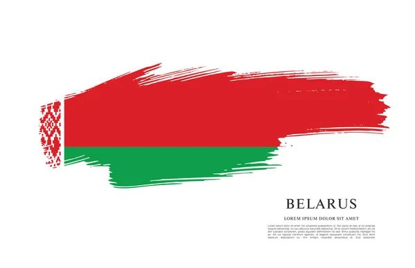 Conception du drapeau du Belarus — Image vectorielle