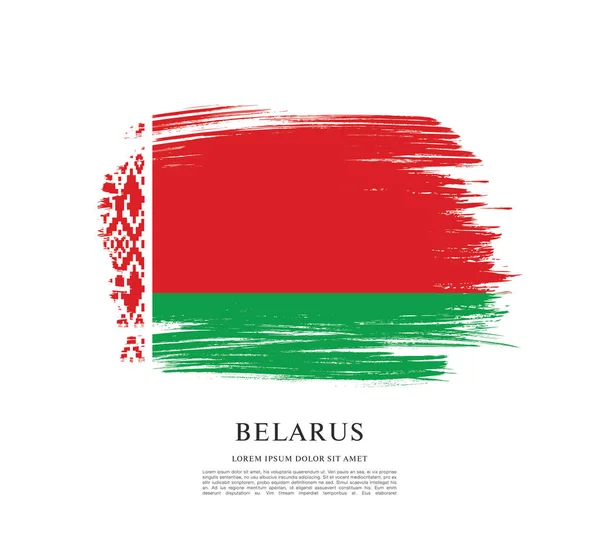 Design der weißrussischen Flagge — Stockvektor