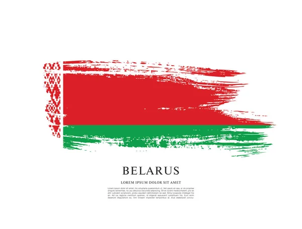 Návrh vlajky Běloruska — Stockový vektor