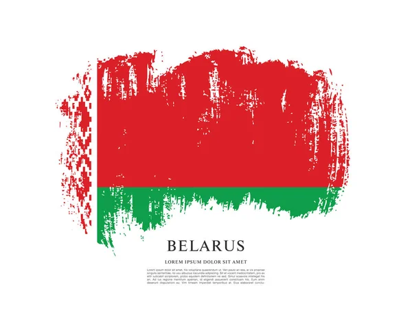 Diseño de bandera de Belarús — Archivo Imágenes Vectoriales