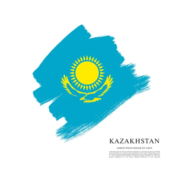 Ontwerp van Kazachstan vlag lay-out — Stockvector