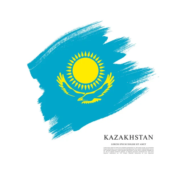 Ontwerp van Kazachstan vlag lay-out — Stockvector