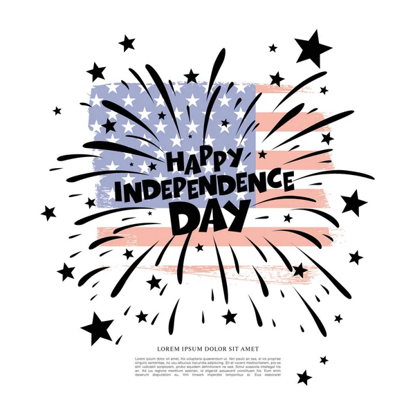 4th of July Independence day — Stock Vector