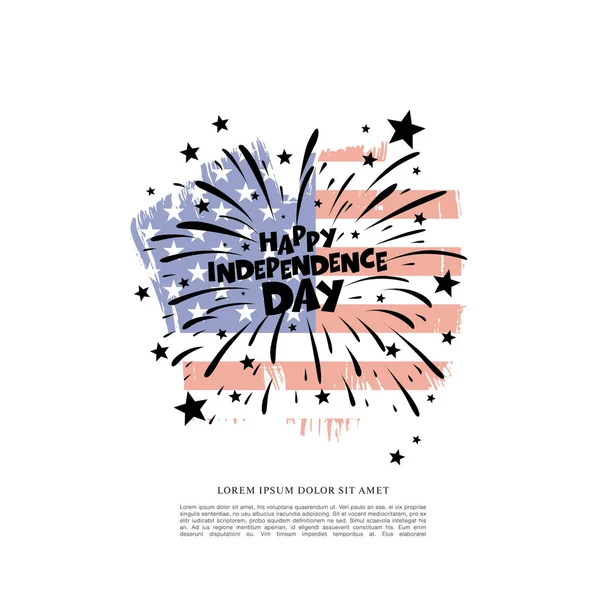 4th of July Independence day — Stock Vector