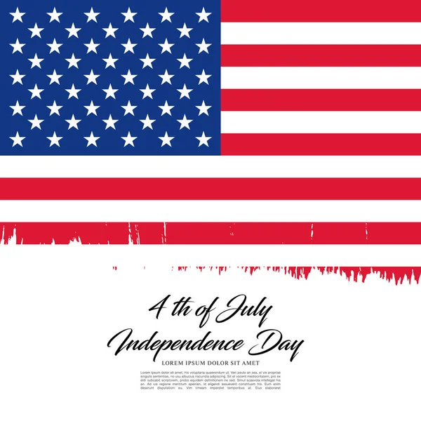 4th of July Independence day — Stock Vector