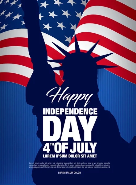День независимости 4 июля — стоковый вектор
