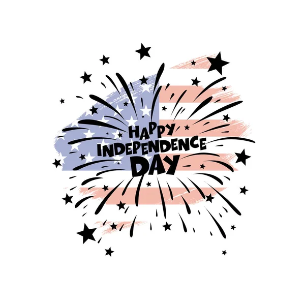 4 липня День незалежності — стоковий вектор