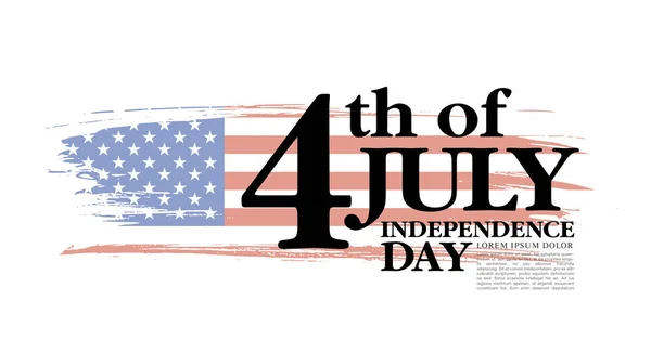4 de julio día de la independencia — Vector de stock