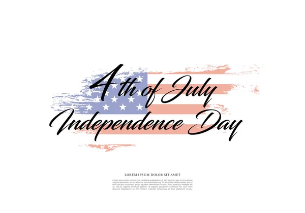 4 de julio día de la independencia — Vector de stock