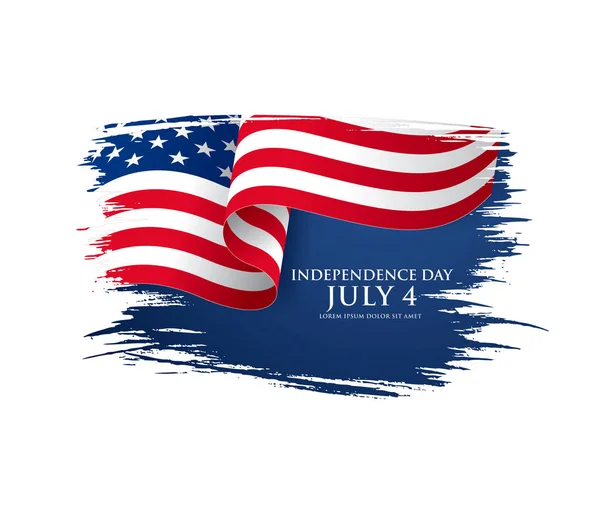 4th of July Independence day — Stock Vector