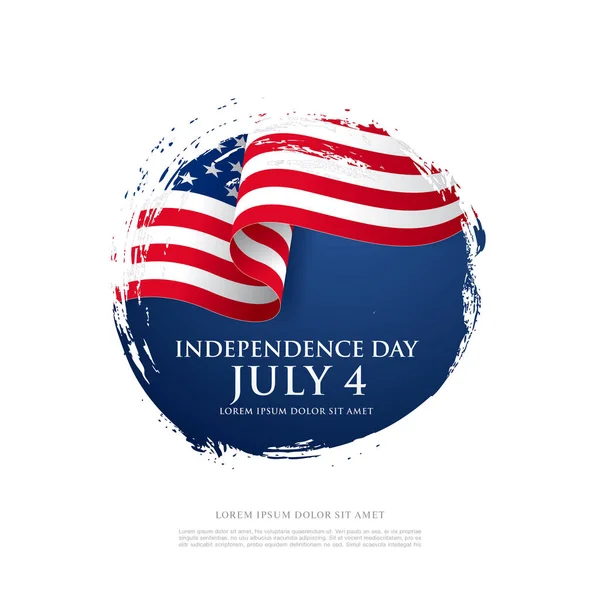 4th of July Independence day — Stock Vector