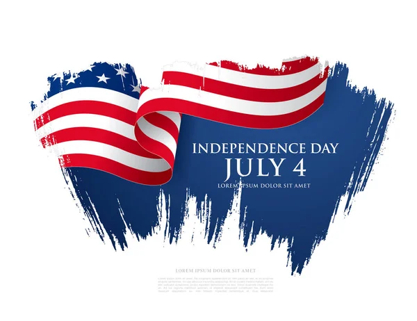 4th of July Independence day — Stock Vector