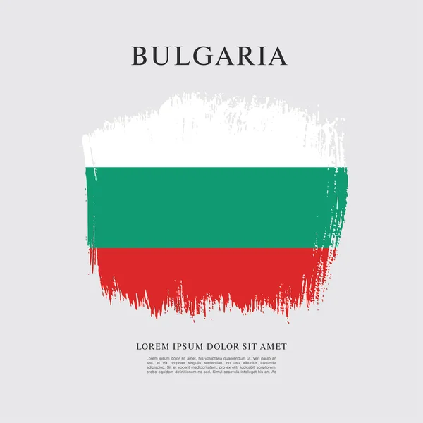 Bulgaria diseño de la bandera — Vector de stock