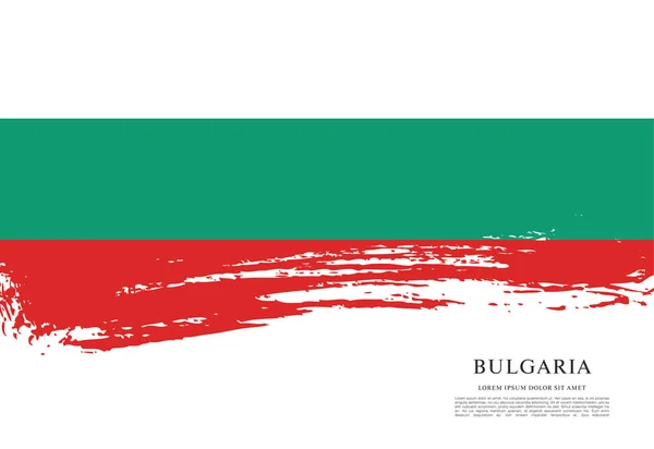 Bolgár zászló elrendezés — Stock Vector