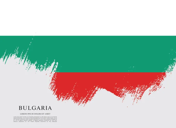 Bulgaria diseño de la bandera — Vector de stock